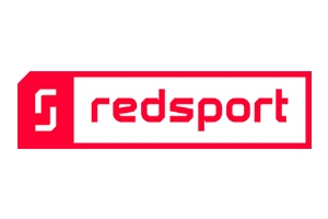 Redsport | Synsport RedSport logo: white background with a red rectangular border and red wordmark inside